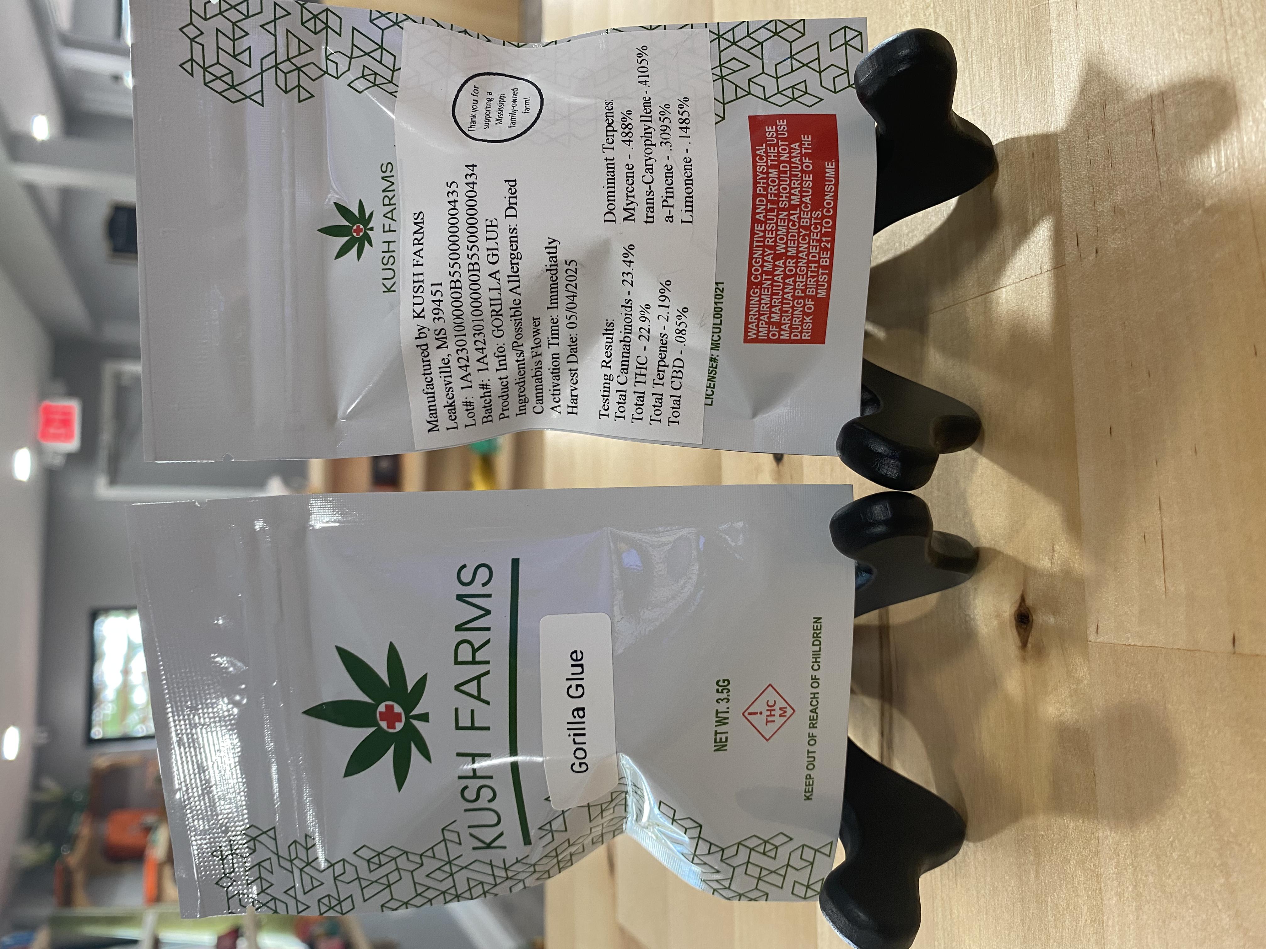 Photograph of product: Kush Farms- Gorilla Glue - 7g