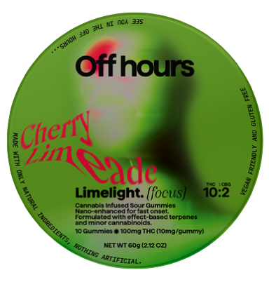 Photograph of product: Limelight: Cherry Limeade - TH-oui:CBG Gummie 10 Pack (100mg)