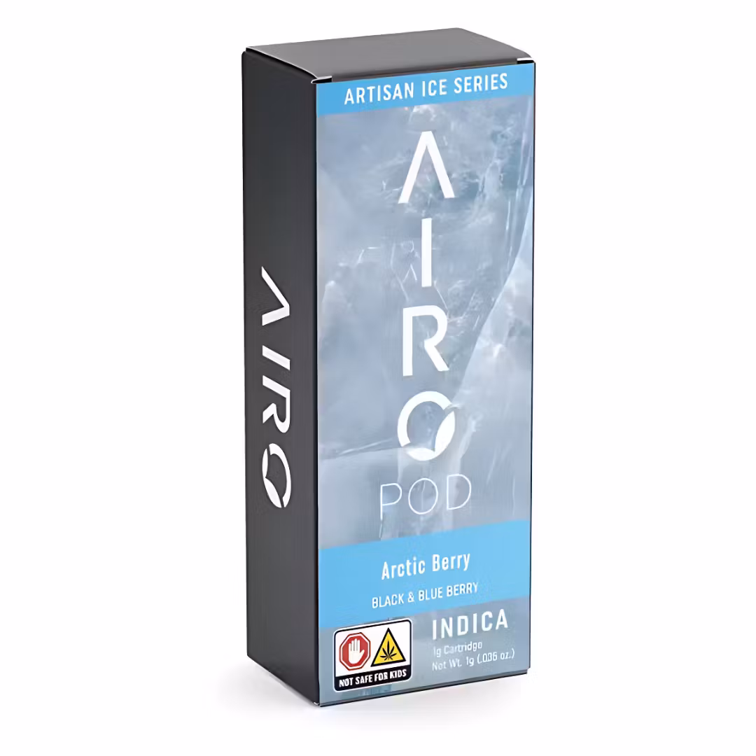Photograph of product: Airo Vape Cart 1g Distillate- Artic Berry (Artisan Ice Series)