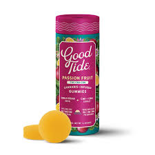 Photograph of Product: Good Tide Passionfruit 100MG Gummy (Wyld)