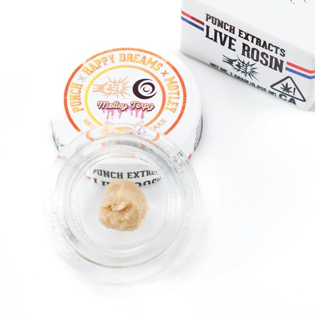 Photograph of product: Nectarine Jelly Cake Tier 4 Live Rosin Cold Cure Badder (1g)