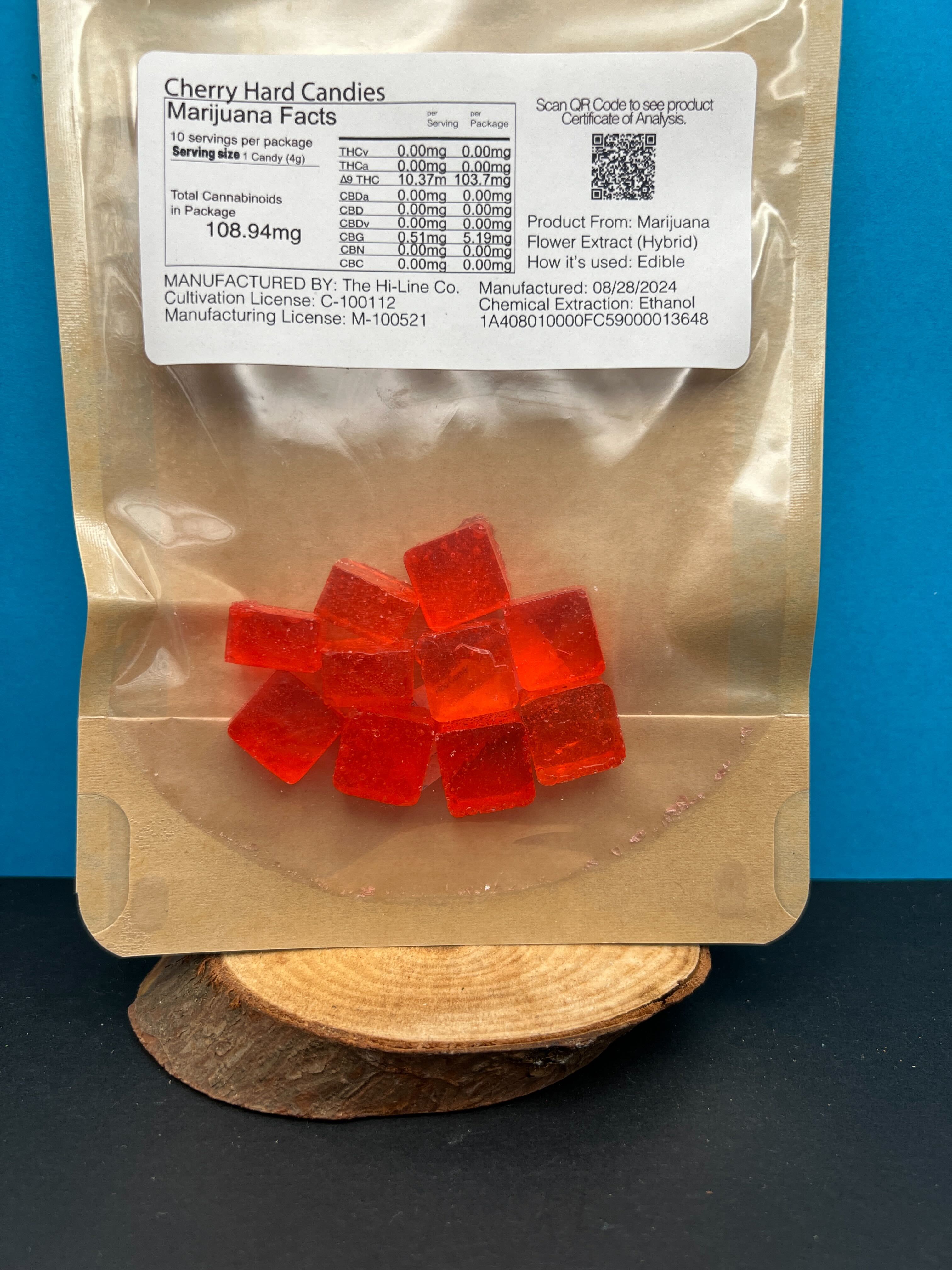 Photograph of product: 10pk Cherry Hard Candies - The Hi-Line Co