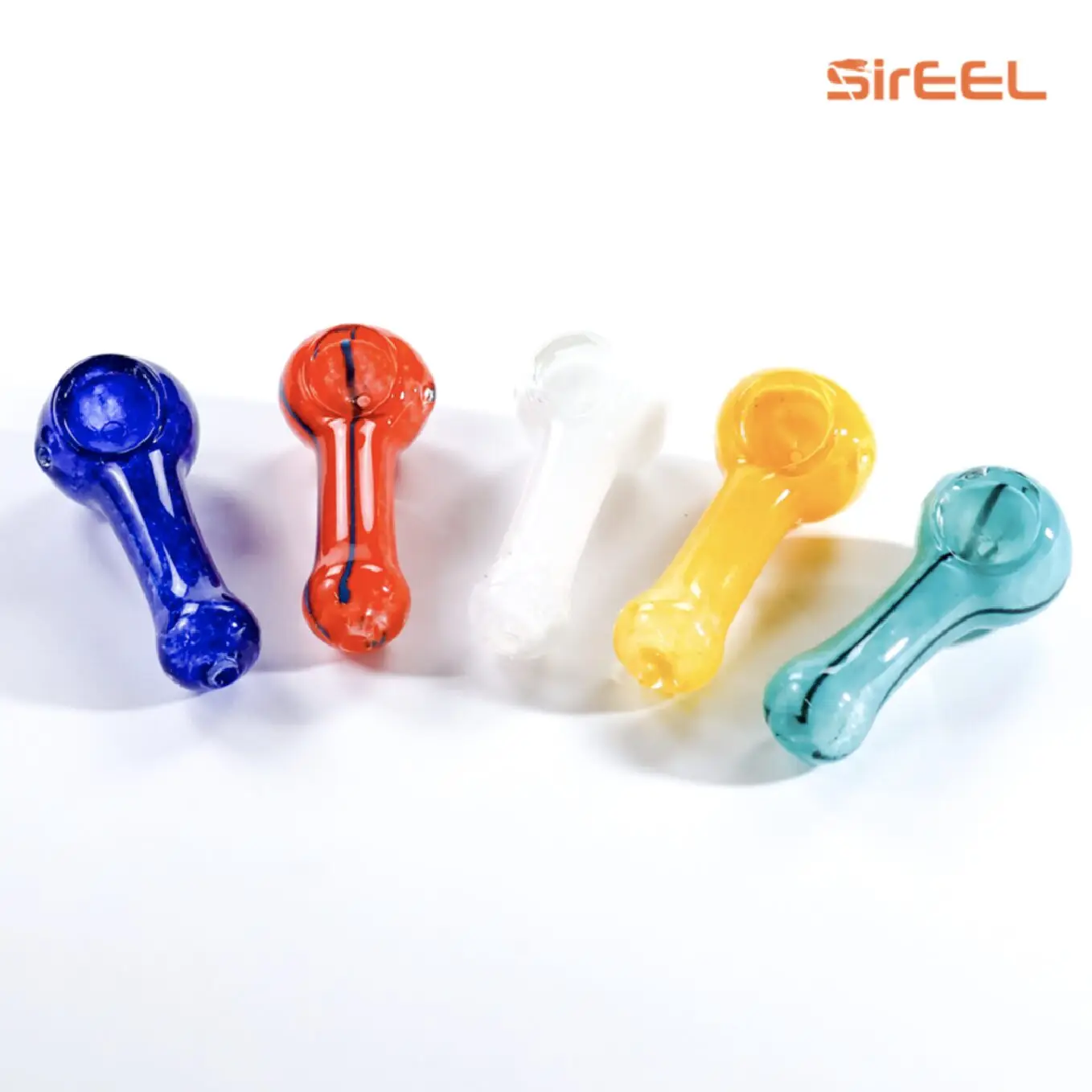 Photograph of product: SirEEL - 3.5" Bulk Glass Hand Pipes - Assorted Colors
