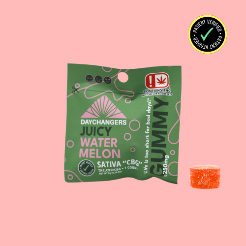 Photograph of product: GUMMIES DC WATERMELON (S) SINGLE TH-oui\CBD\CBG 125MG