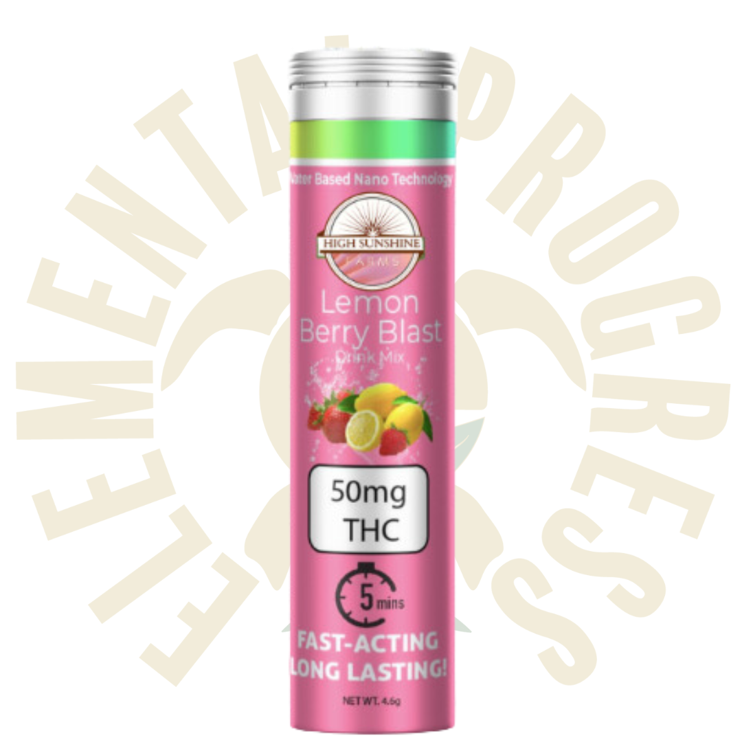 Photograph of product: High Sunshine Farms - 50mg - Lemon Berry Drink Mix