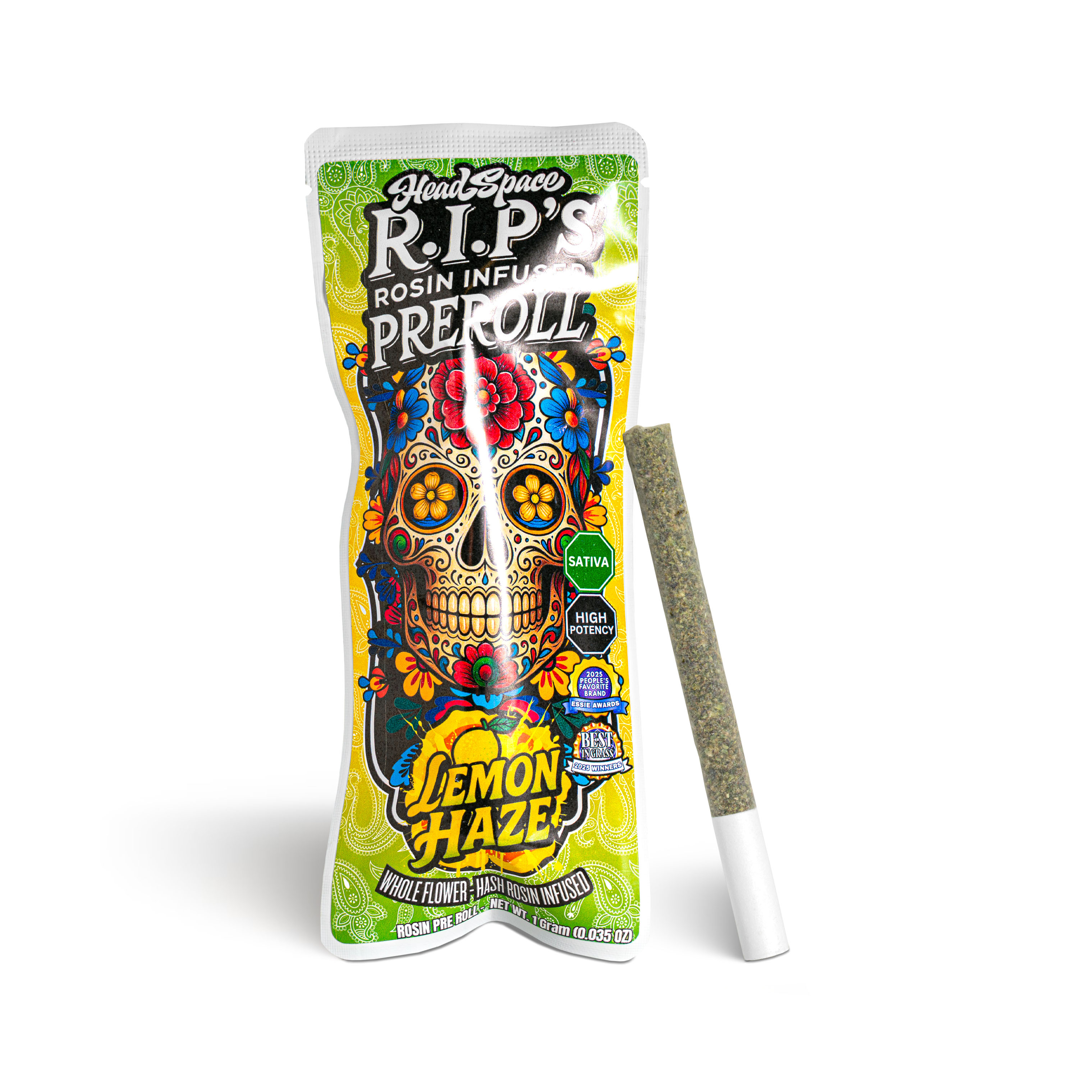 Photograph of product: Lemon Haze Rosin Infused Pre-Roll