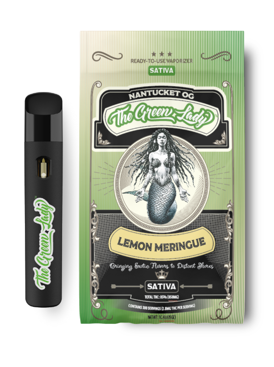 Photograph of product: The Green Lady | Lemon Meringue Vape