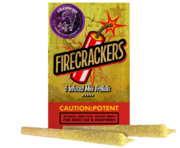 Photograph of product: Grapeness | Firecrackers | Infused 5pk | Pioneer Valley