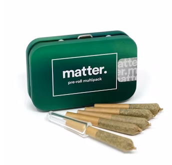 Photograph of product: matter. | Grape Gas | 0.5g/5pk Pre-Roll Pack