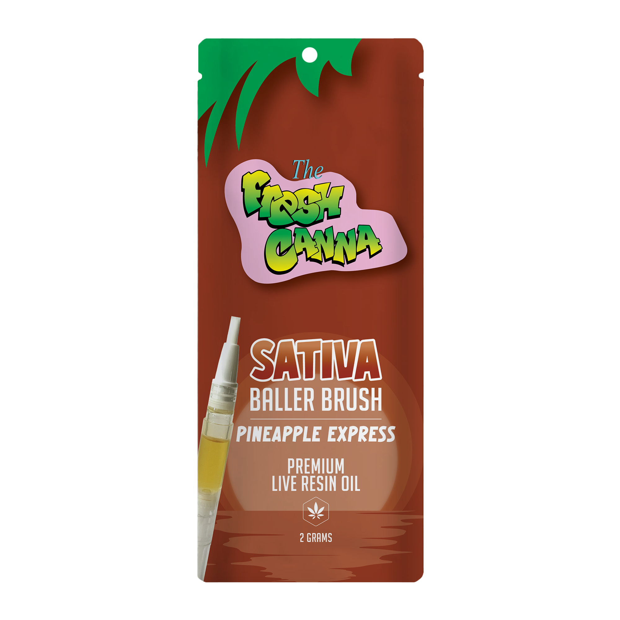 Photograph of product: Fresh Canna - Live Resin Brush - Pineapple Express (2g)
