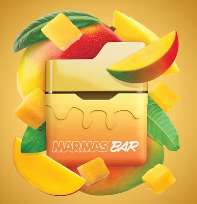Photograph of product: Crystal Clear - Marmas Bar - Disposable Vape - Liquid Diamonds - Mango