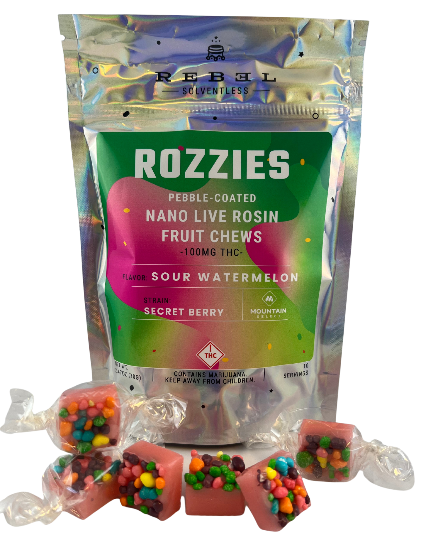 Photograph of product: Rozzies- Live Rosin: Strawberry Watermelon