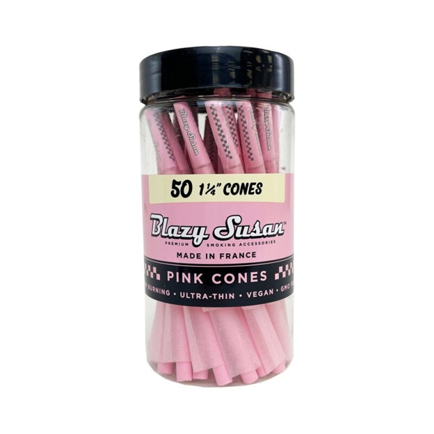 Photograph of product: Pink Paper Cones 1 1/4" | 50ct
