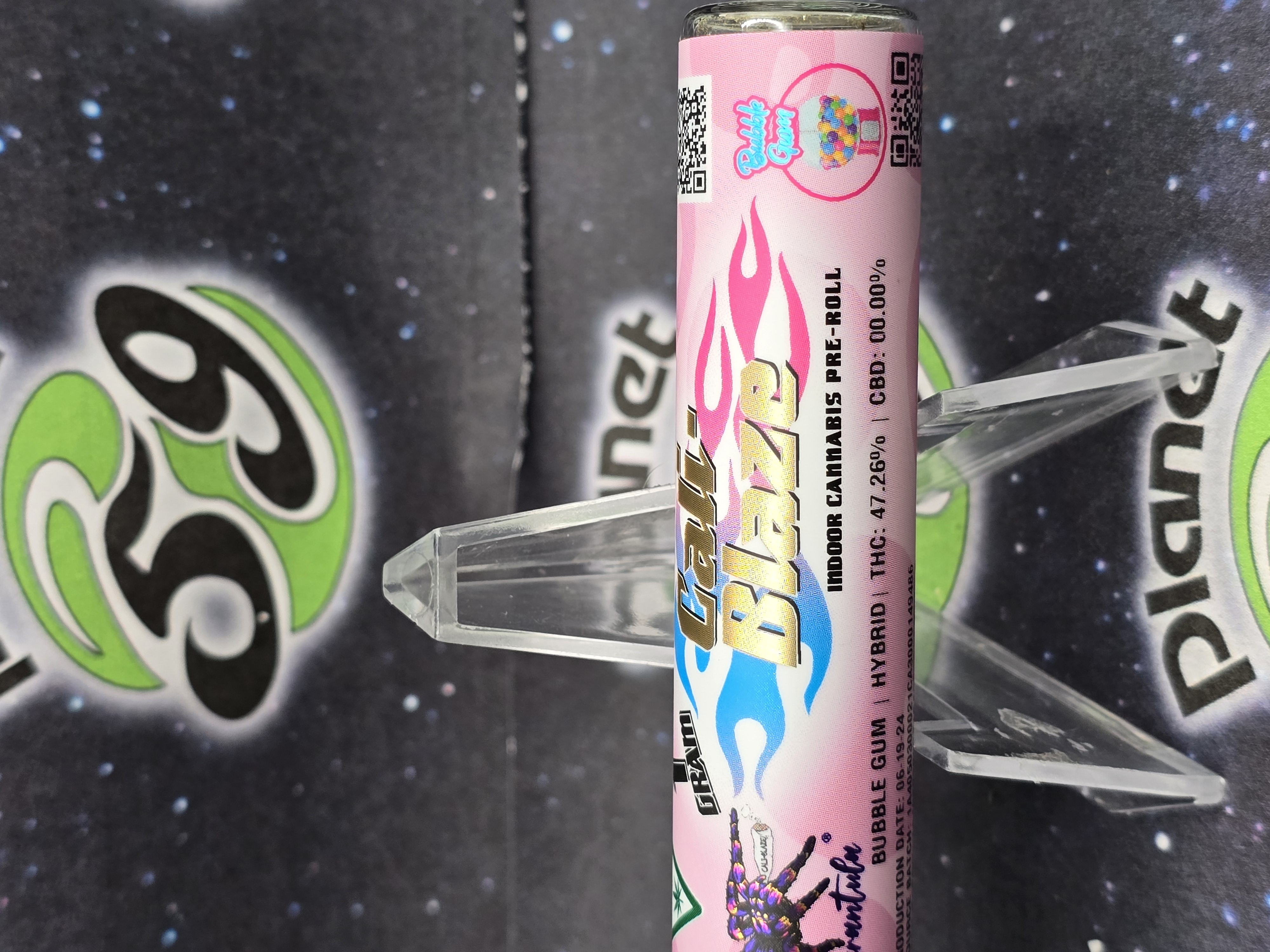 Photograph of product: Cali Blaze | Bubble Gum Infused Preroll Tarantula