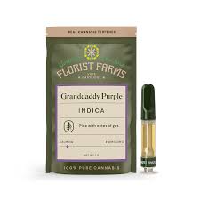 Photograph of product: Florist Farms | Granddaddy Purple | 510 Vape Cartridge | 1g