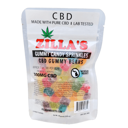 Photograph of product: ZILLA'S | CBD | Gummies | 1:1 CBN:CBD | 100mg