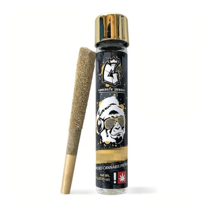 Photograph of product: Concrete Jungle - Jungle Cake/Banana Punch - 1.44g Infused Pre-Roll