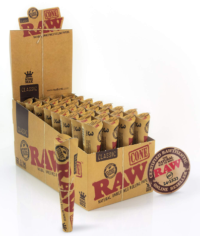 Photograph of product: RAW Classic Cones - King Size - 3pk
