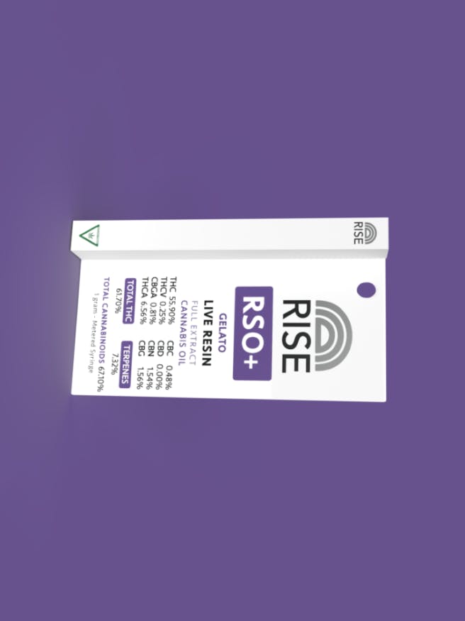 Photograph of product: RISE | GELATO | 1G RSO +