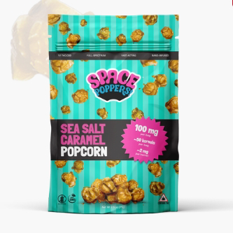Photograph of product: Sea Salt Caramel 1:1 | 100mg | Popcorn | Space Poppers
