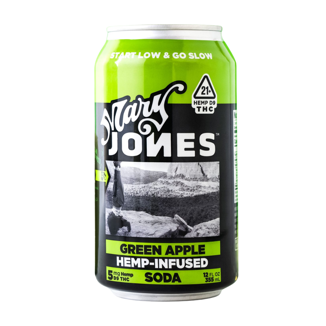 Photograph of product: Mary Jones - 100mg Soda - Green Apple