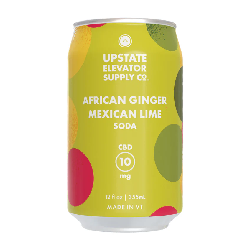 Photograph of product: UES - African Ginger Mexican Lime Seltzer 355ml (12oz)