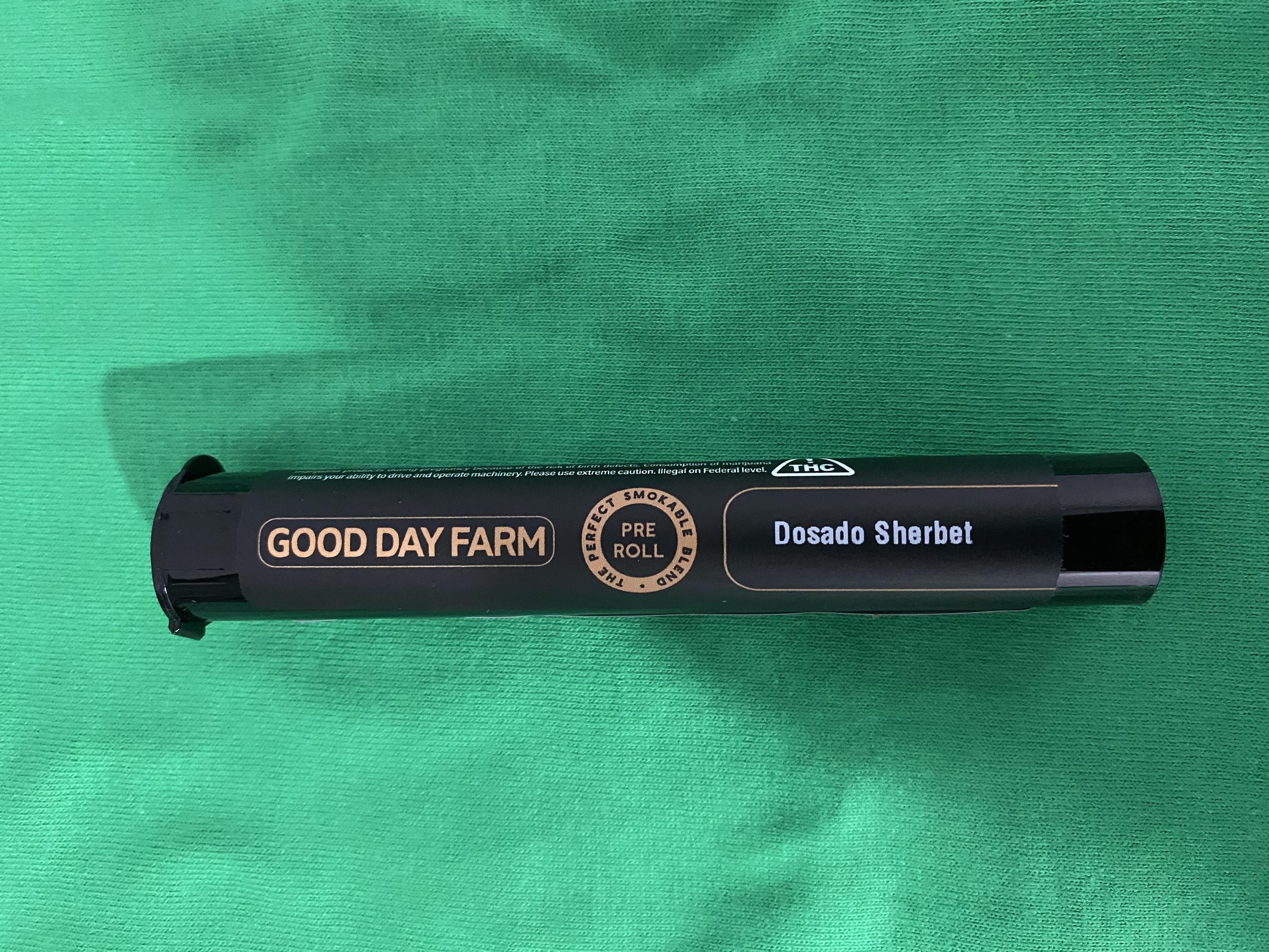 Photograph of product: GDF- Dosado Sherbert- Pre-Roll