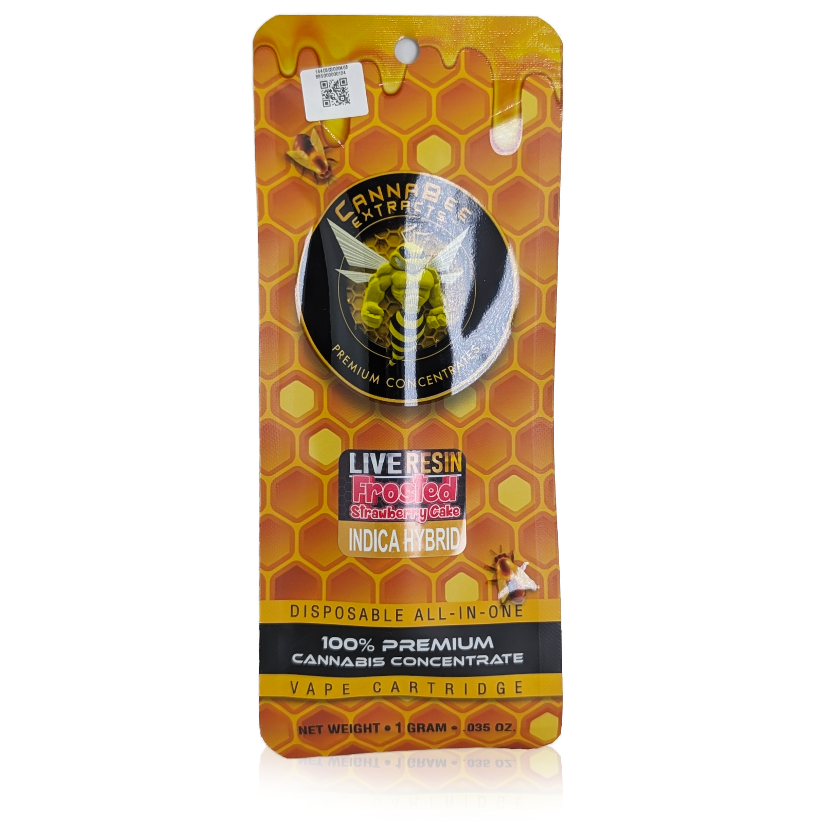 Photograph of product: FROSTED STRAWBERRY CAKE - LIVE RESIN DISPOSABLE CARTRIDGE