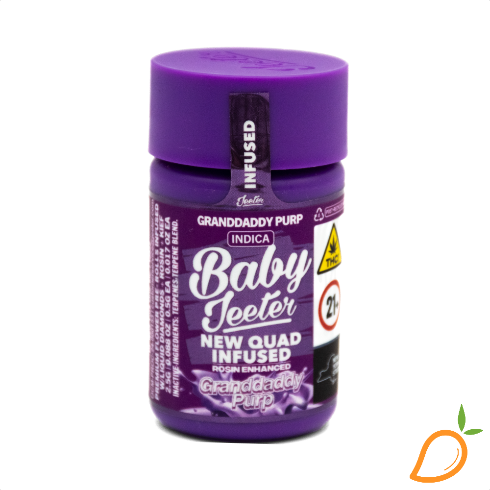 Photograph of product: 2.5g 5pk Gelato Quad Infused Preroll Jeeter