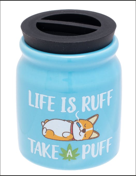 Photograph of product: Fujima Cute n' Punny Ceramic Stash Jar - Assorted Designs