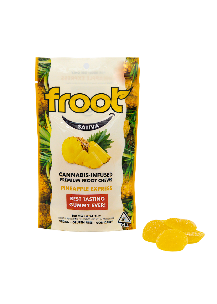 Photograph of product: Froot Pineapple Express Oui'd Gummies 100mg