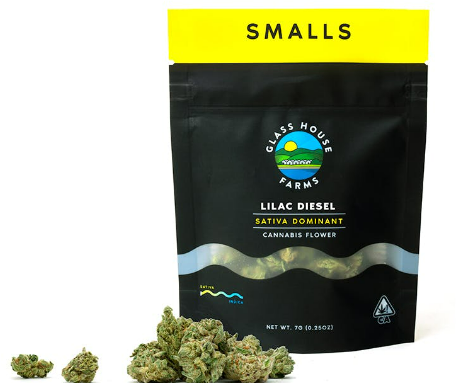 Photograph of product: Glass House Farms Lilac Diesel Sativa Flower - 3.5g