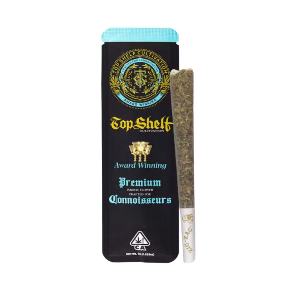 Photograph of product: SOUR CUPCAKE PREROLL 1G - TOP SHELF CULTIVATION