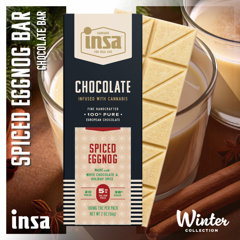 Photograph of product: Spiced Egg Nog | Seasonal Chocolate Bar | 100mg