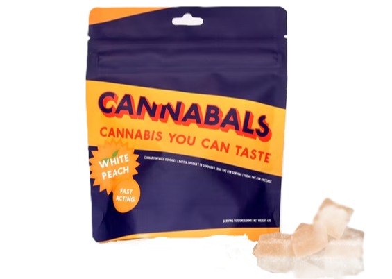 Photograph of product: Cannabals | White Peach Gummies 10PK