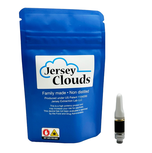 Photograph of product: Jersey Clouds | Triple OG | Vape Cartridge | 0.5g