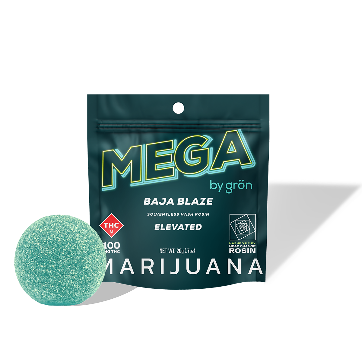 Photograph of product: Baja Blaze Rosin Mega Pearl (100mg)