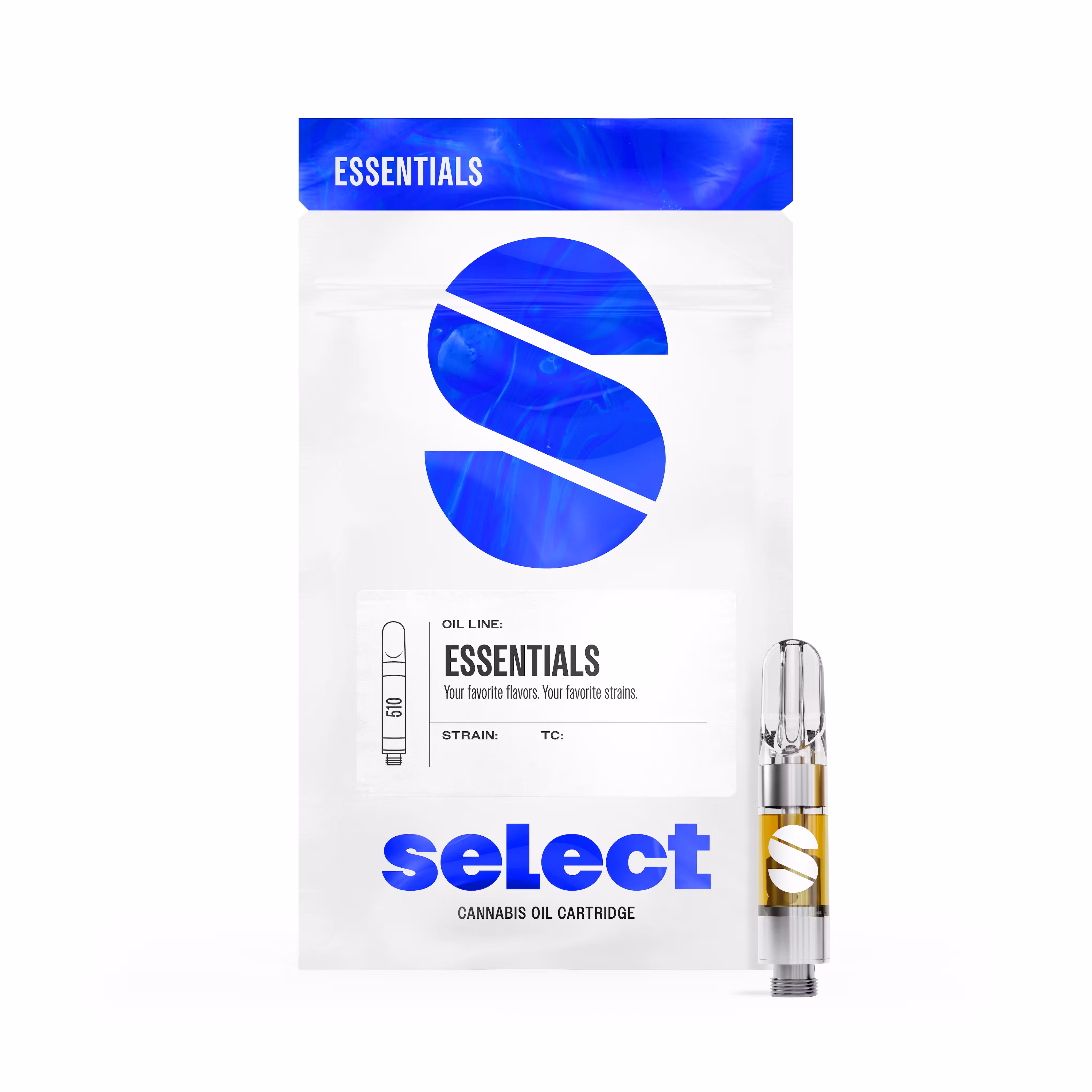 Photograph of product: Select Essentials - Crimson Toro - .510 Vape Cartridge - Oui'd - 1g