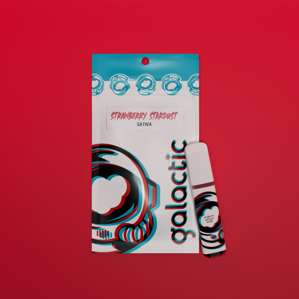 Photograph of product: Galactic | All-in-One Vape | Strawberry Stardust 1g