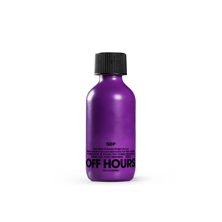Photograph of product: OFF HOURS | GDP 10:2 SYRUP | NANO-ENHANCED | LIQUID GUMMIES