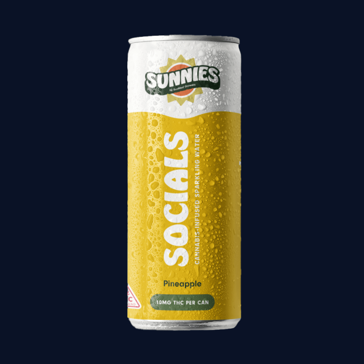 Photograph of product: Pineapple Sparkling Water 1pk | 10mg