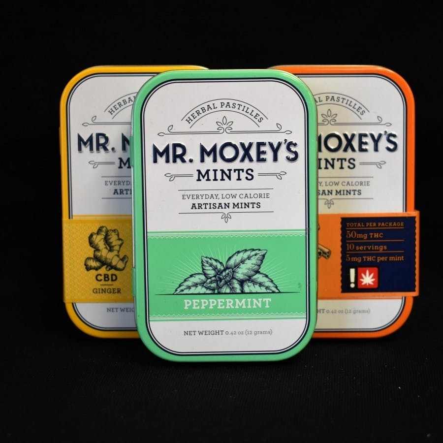 Photograph of product: 20PK 100mg Dream Lavender Mint 1:1:1 CBN | Moxey Mints