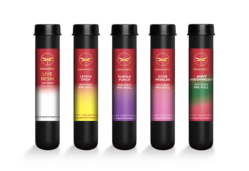 Photograph of product: Dragonfly Vega | Watermelon Skittlez | 1.25g Infused Preroll