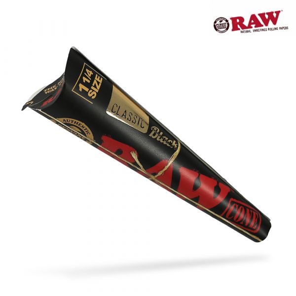 Photograph of product: RAW Black Cones | 1" 1/4 (6ct)