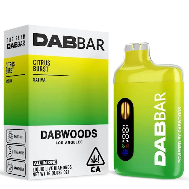 Photograph of product: CITRUS BURST | Liquid Diamonds Disposable 1g - 