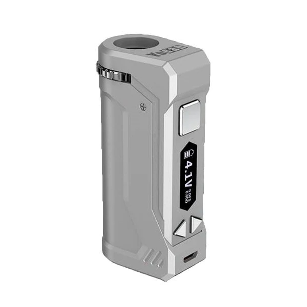 Photograph of product: UNI PRO- SILVER VAPE BATTERY MOD