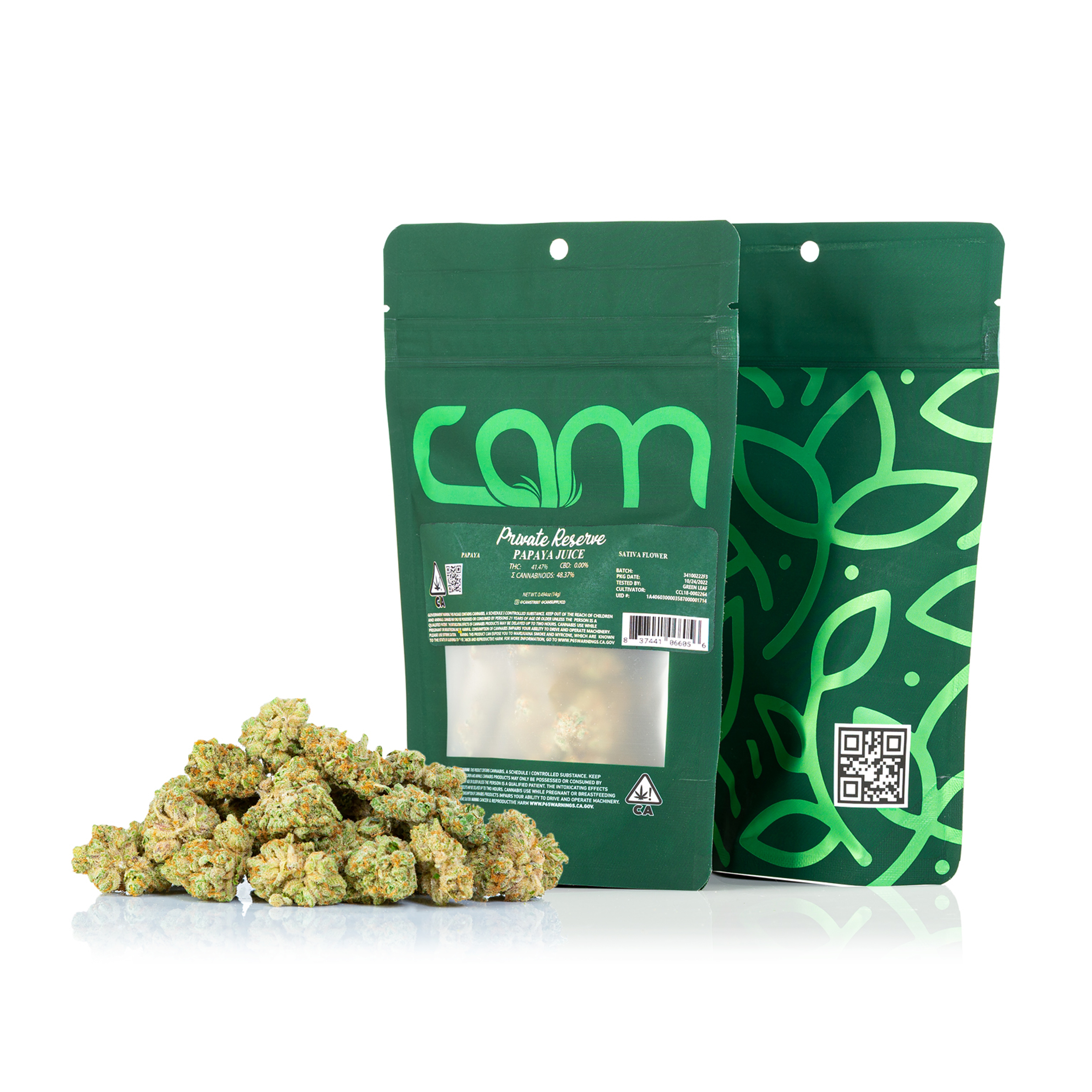 Photograph of product: CAM | Papaya Juice | 14g (Exotic Flower)