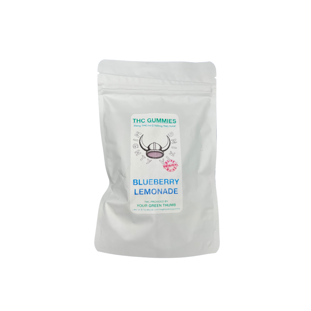 Photograph of product: Mighty Viking 25MG TH-oui Blueberry Lemonade Gummies