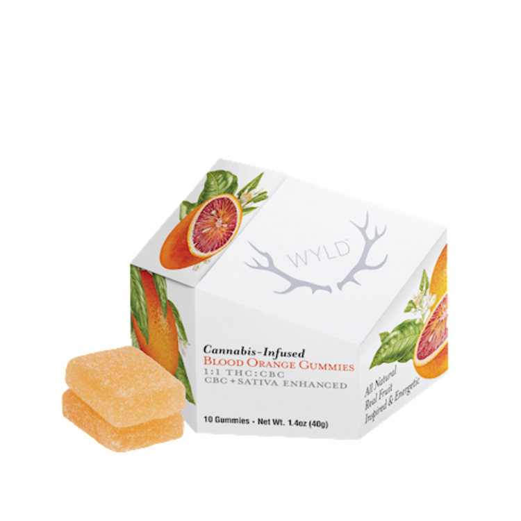 Photograph of product: Wyld - CBC Blood Orange Oui'd Gummies 10pk