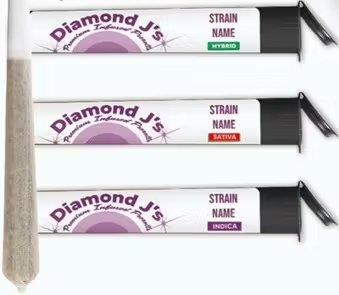 Photograph of product: Dr. Jolly's | DIAMOND J'S: MODIFIED MOJITO Infused Preroll